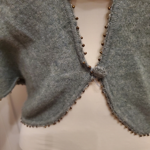 Cashmere sage green cape/vest small - Picture 7 of 8